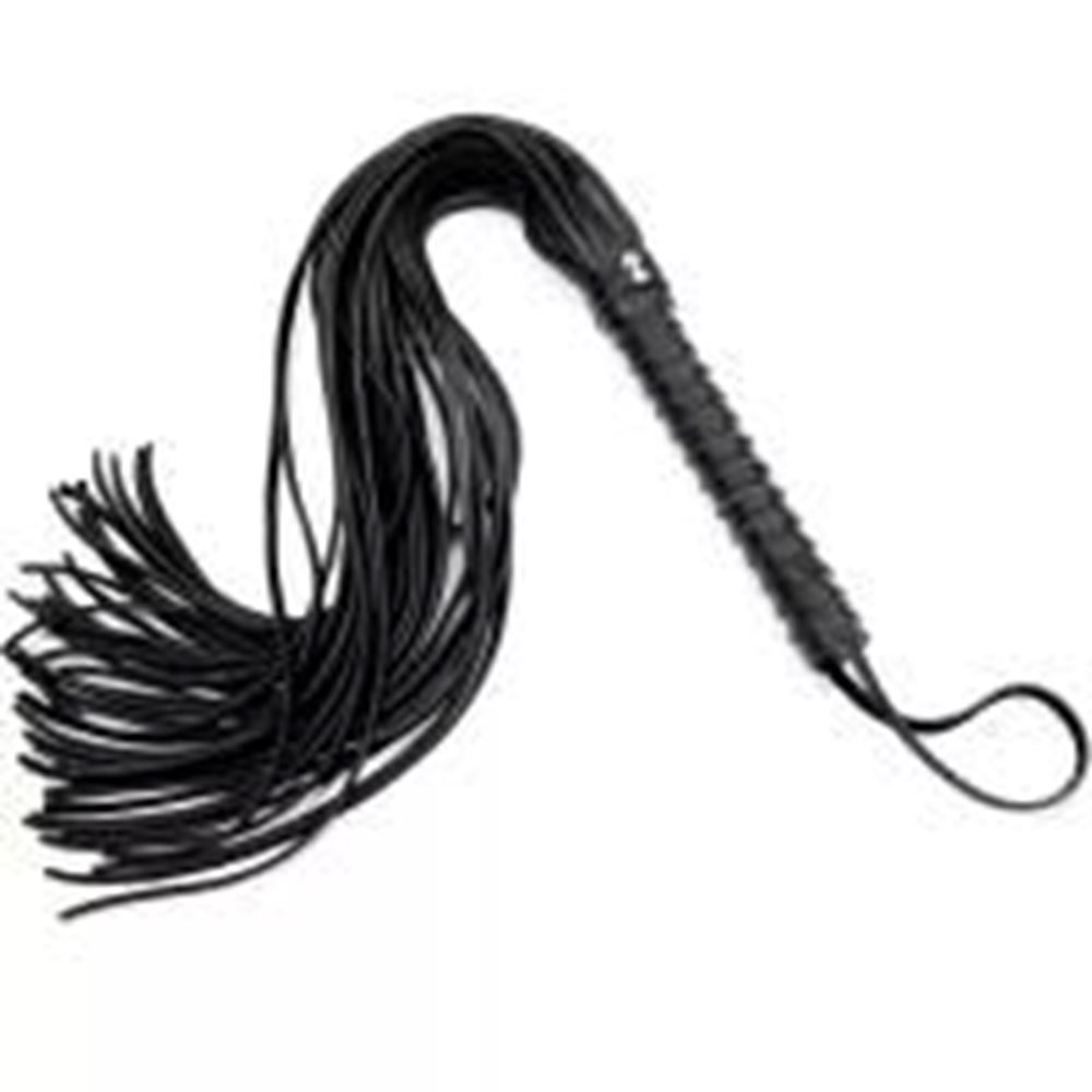 BDR-Krb-01 Siyah Deri Kırbaç 50 Cm.
