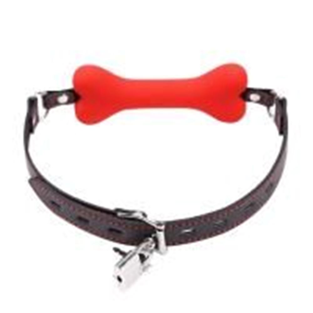 BDR-Y4019  Silikon Köpek Kemiği Ağız Tıkacı-Krm.