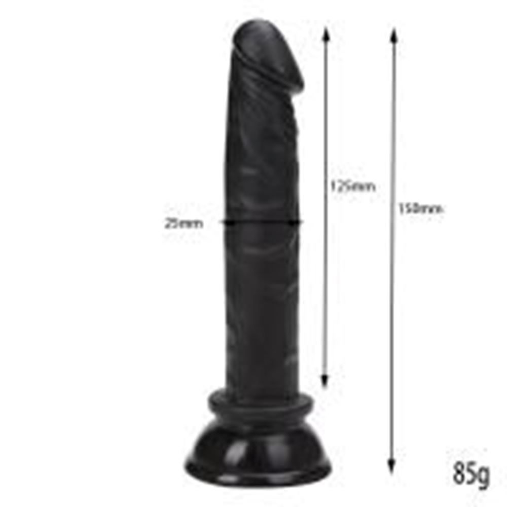 BDR-L0251 Testissiz Realistik Zenci Anal Penis 15 CM