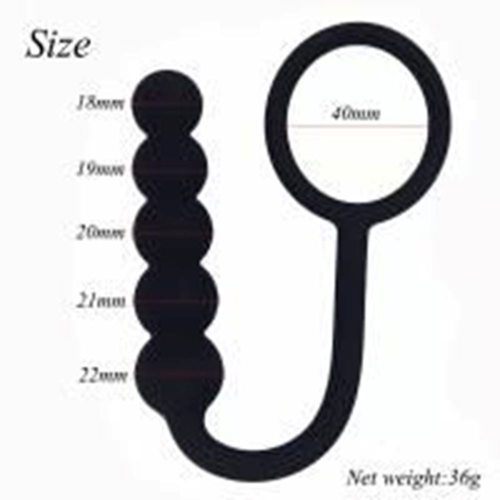 BDR-Y1902 Penis Halkalı Boncuklu Prostat Uyarıcı Anal Plug
