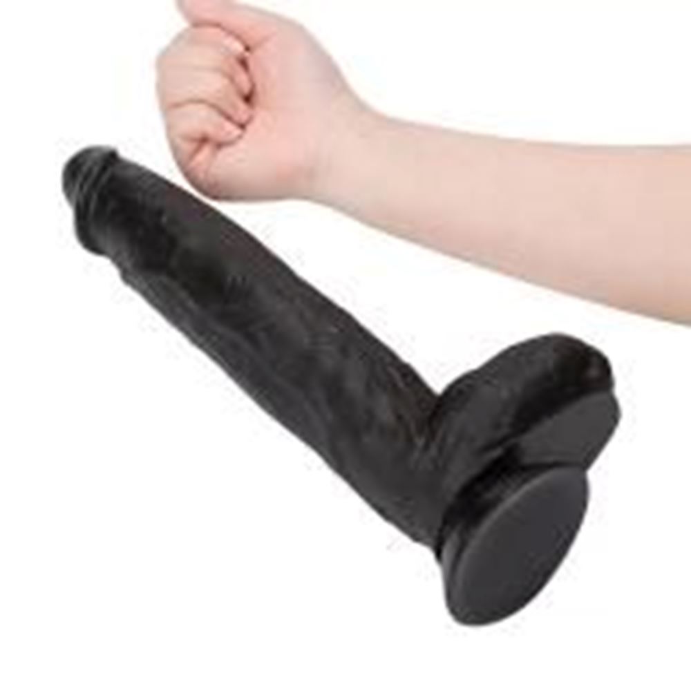 BDR-L0273-2 Et Dokusunda Büyük Boy Realistik Zenci Penis 31 CM