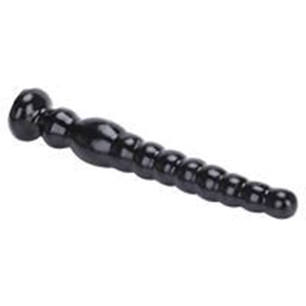BDR-L0220-2 Ultra Realistik Dokulu Boğumlu Anal Butt Plug 27 CM(Siyah)