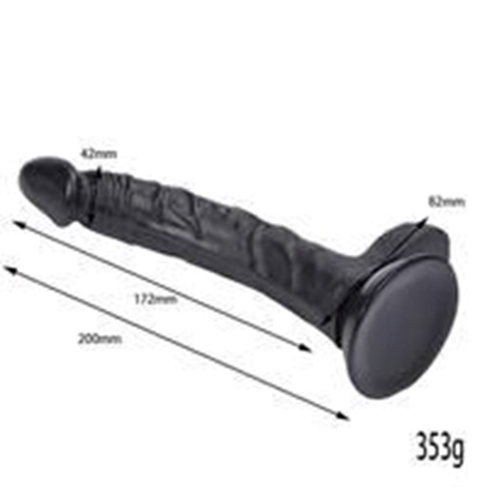 BDR-L0263 Et Dokusunda Damarlı Realistik Zenci Penis 20 CM