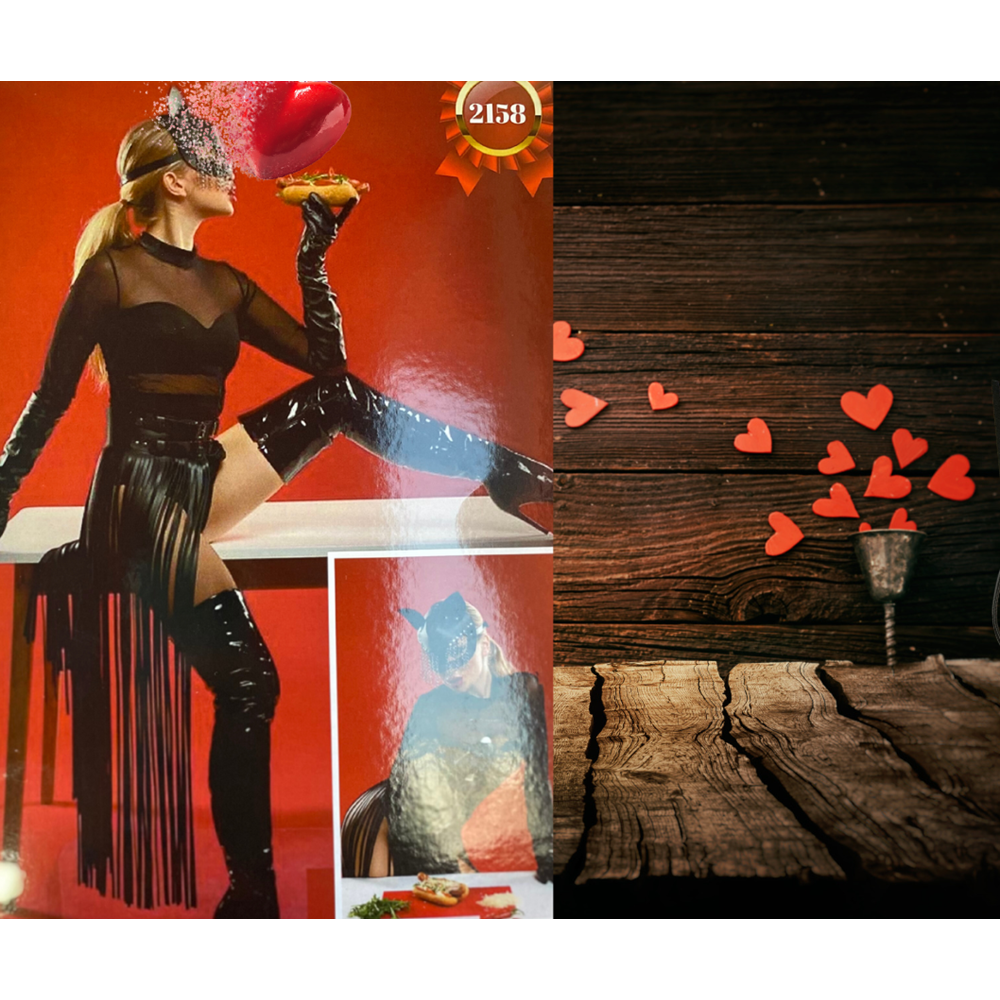 BDR-06 Deri Maskeli Yırtmaçlı Fetish Set