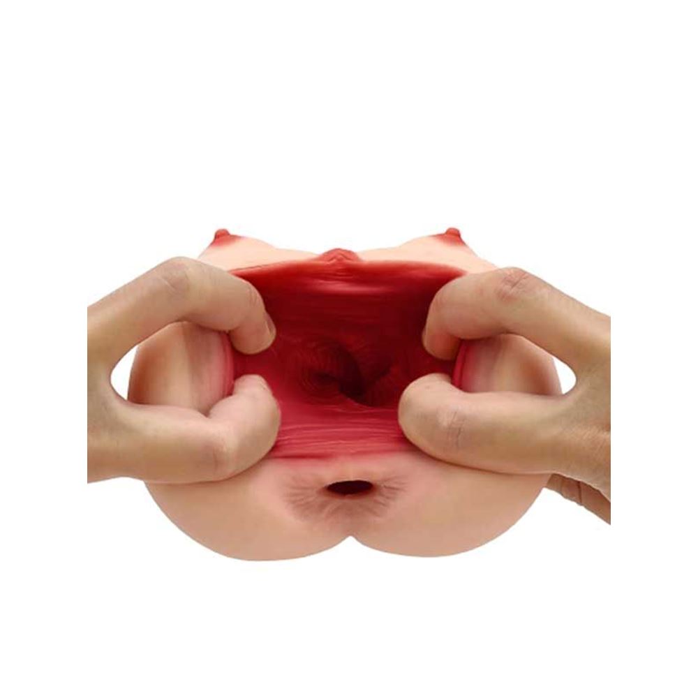 BDR-C-LJ8114 Realistic Pussy Göğüslü Suni Vajina Anal Mastürbatör