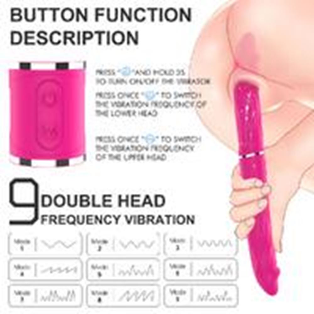 BDR-S156 İpeksi Şarjlı Çift Taraflı Güçlü Titreşimli Yumuşak Esnek Yapıda Çift Yönlü Çiftlere Özel Yapay Penis Vibratör