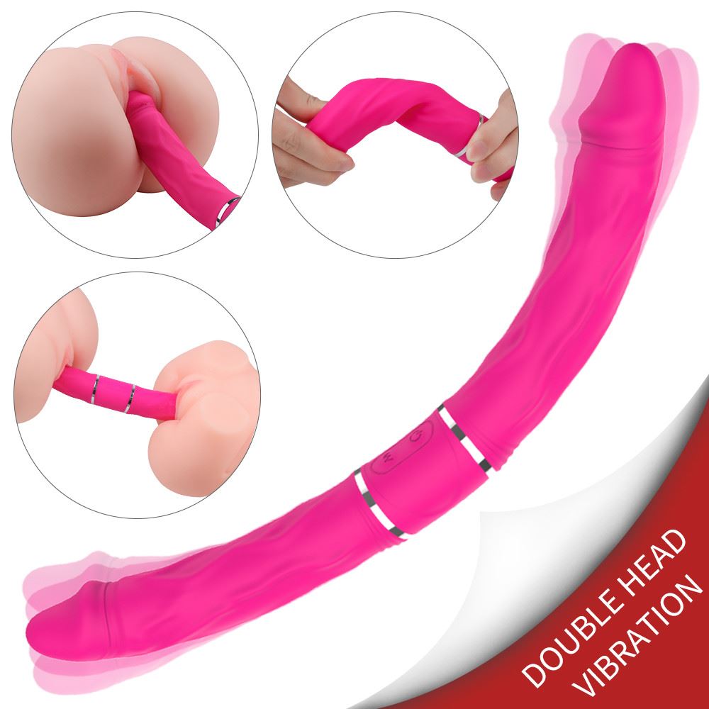 BDR-S156 İpeksi Şarjlı Çift Taraflı Güçlü Titreşimli Yumuşak Esnek Yapıda Çift Yönlü Çiftlere Özel Yapay Penis Vibratör
