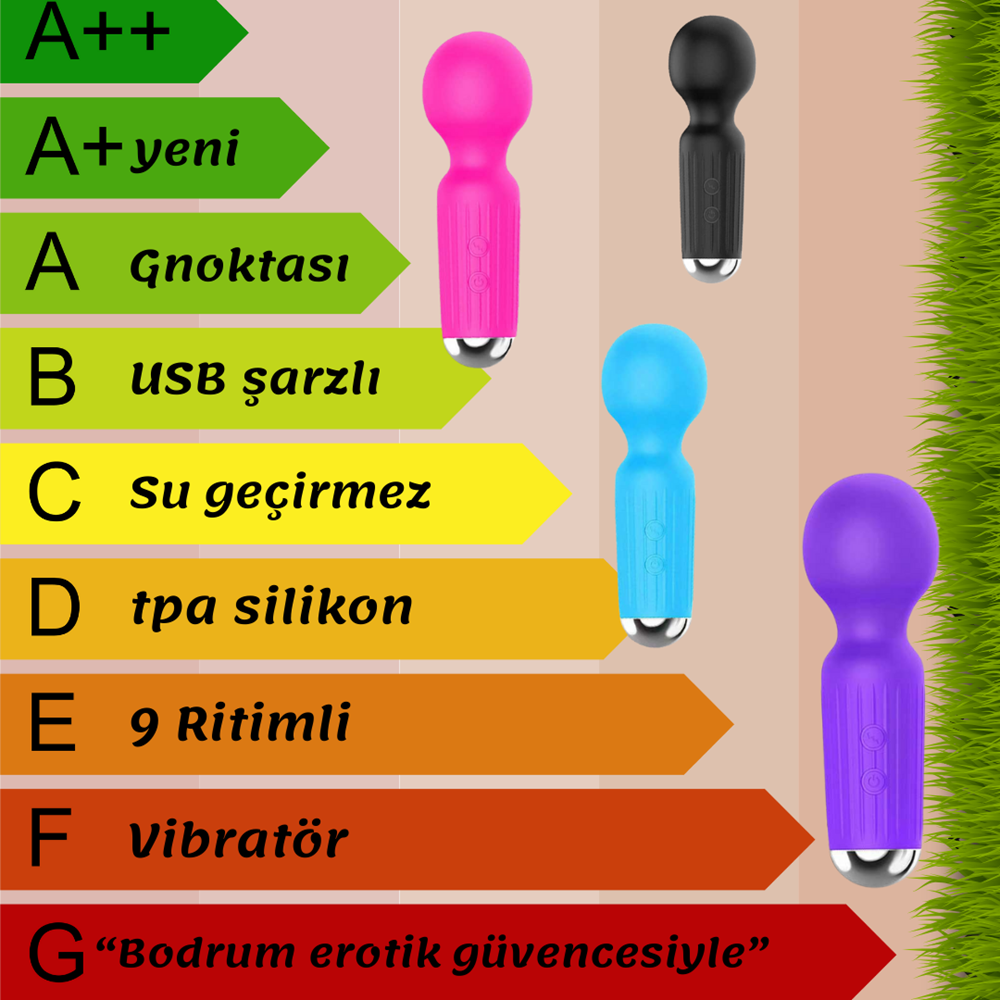 BDR-0224 G-noktası su geçirmez mini sevimli vibratör