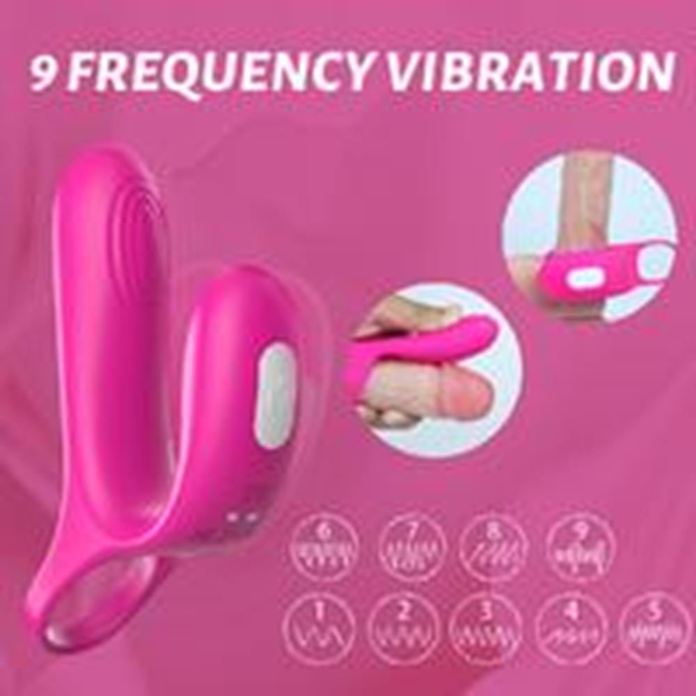 BDR-S479  Şarjlı Güçlü Titreşimli Su Geçirmez G Nokta ve Klitoris Uyarıcı Vibratör Penis Yüzüğü