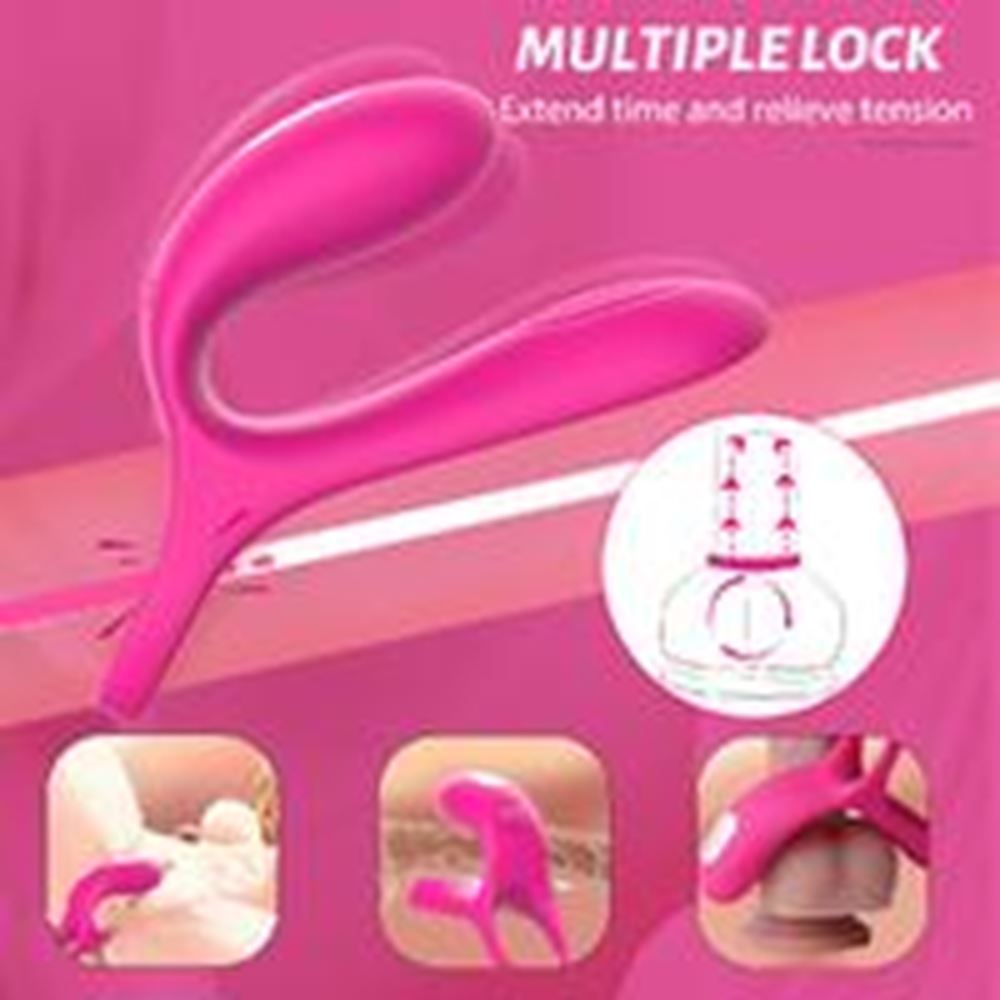 BDR-S479  Şarjlı Güçlü Titreşimli Su Geçirmez G Nokta ve Klitoris Uyarıcı Vibratör Penis Yüzüğü