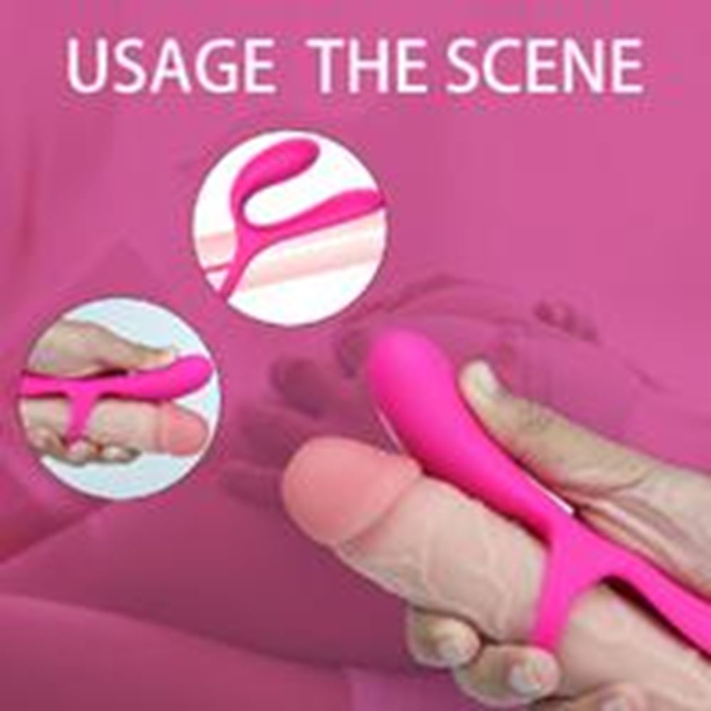 BDR-S479  Şarjlı Güçlü Titreşimli Su Geçirmez G Nokta ve Klitoris Uyarıcı Vibratör Penis Yüzüğü