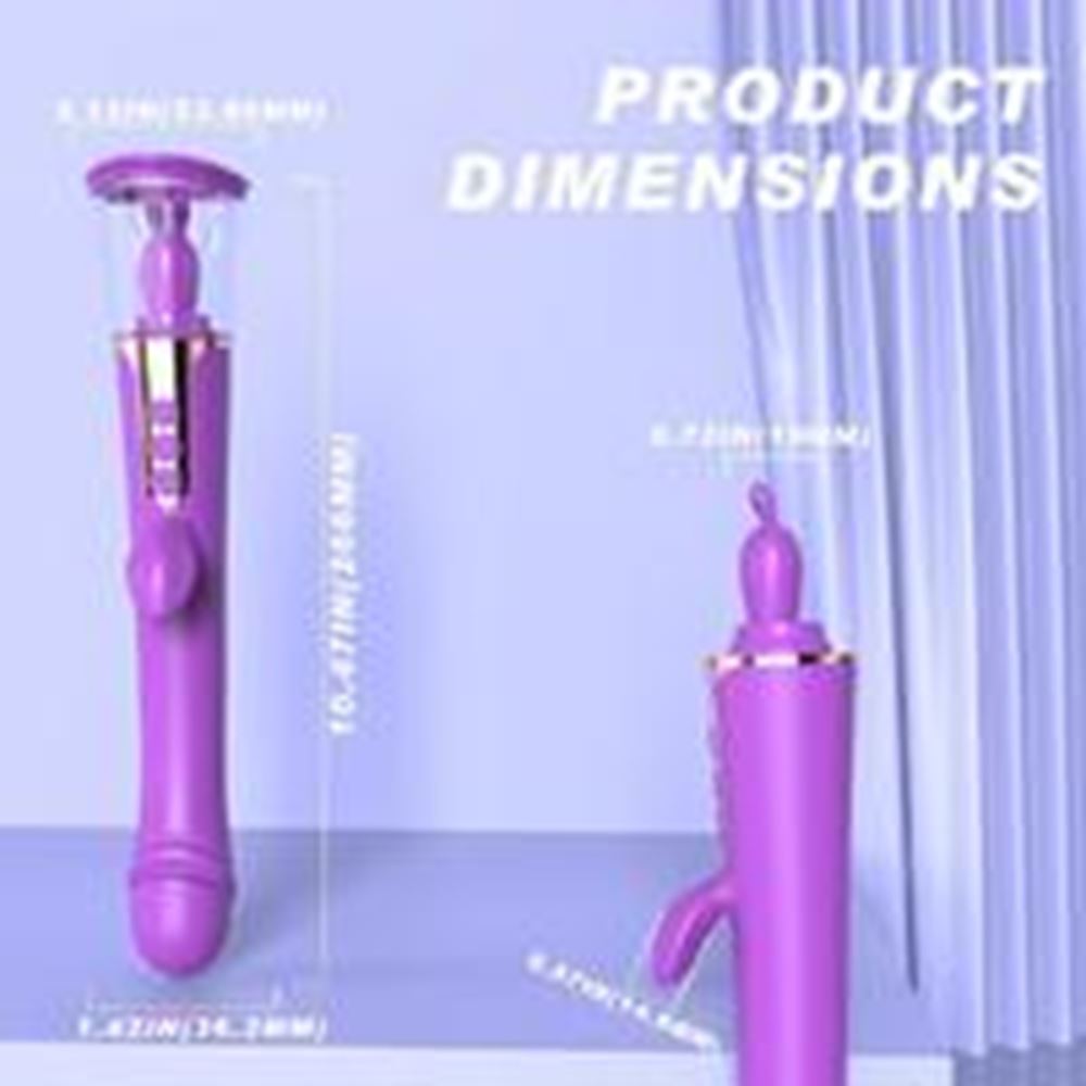 BDR-S470 Klitoris ve G-Spot Uyarıcı Emiş Güçlü Dil Simülasyon 4 in 1 Rabbit Vibratör