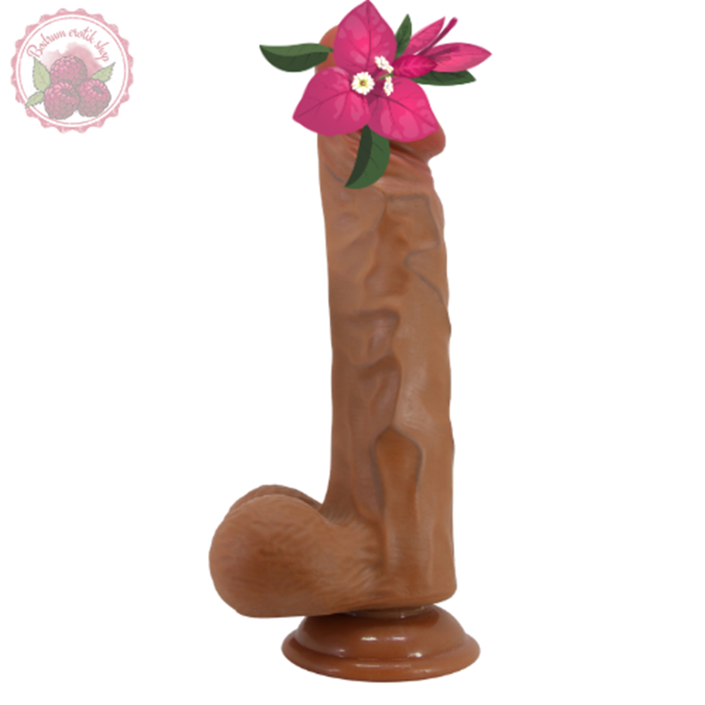 Realistik Dildo BURAQ, 9,4", Super soft TPR, Waterproof