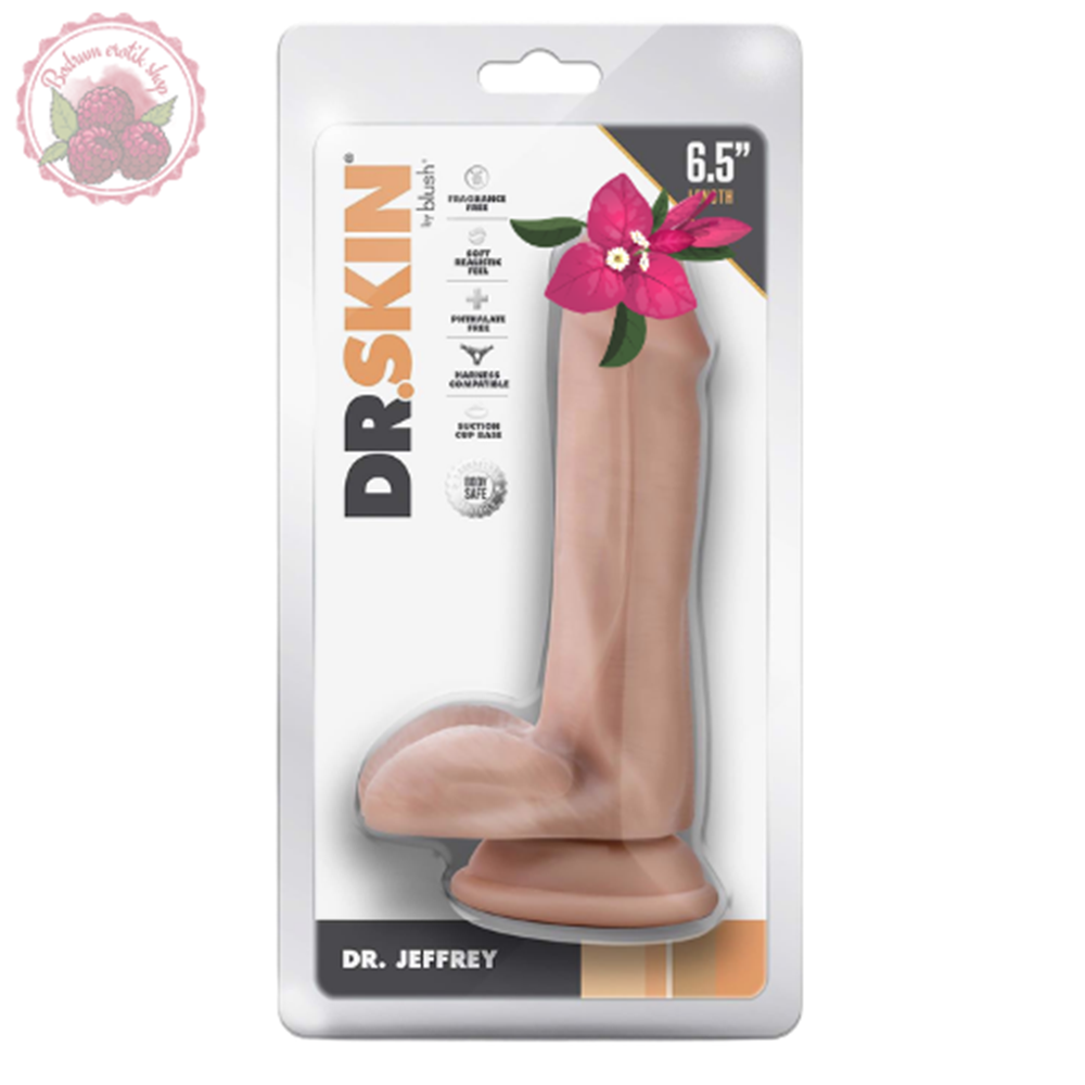 DR. SKIN DR. JEFFREY 6.5 İNÇ TOPLU DİLDO BEJ