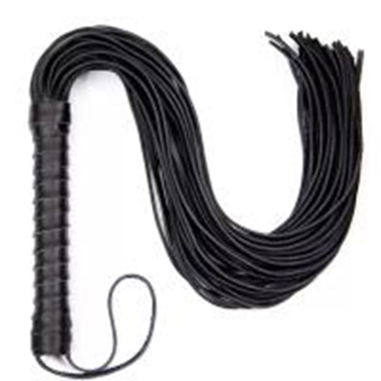 BDR-Krb-01 Siyah Deri Kırbaç 50 Cm.
