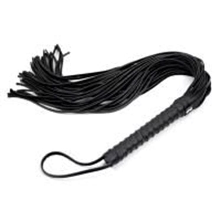 BDR-Krb-01 Siyah Deri Kırbaç 50 Cm.
