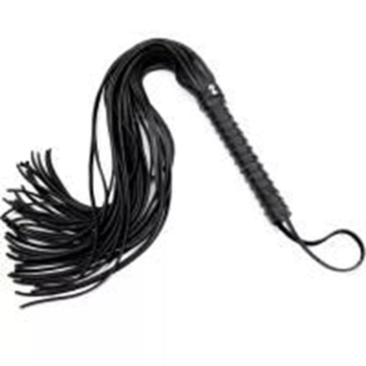 BDR-Krb-01 Siyah Deri Kırbaç 50 Cm.