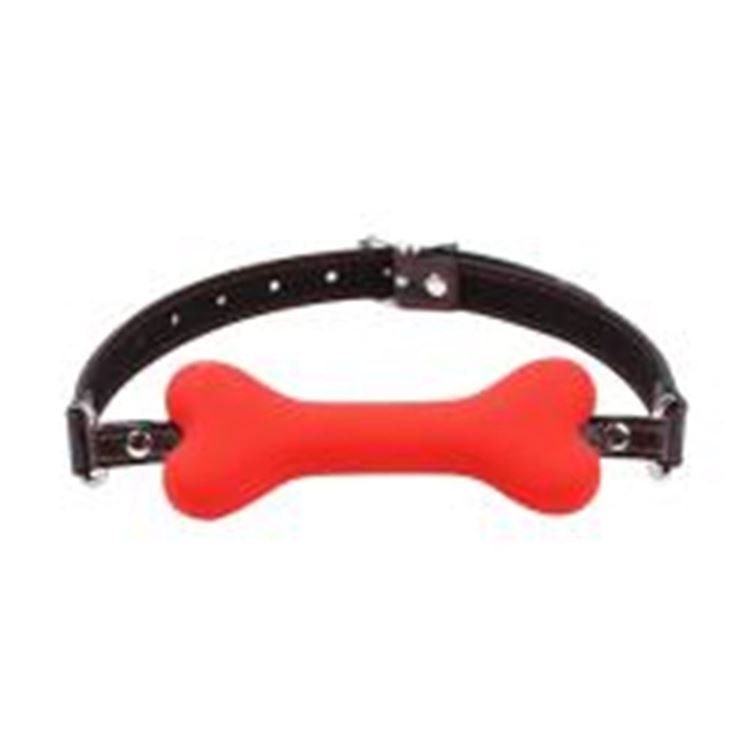 BDR-Y4019  Silikon Köpek Kemiği Ağız Tıkacı-Krm.