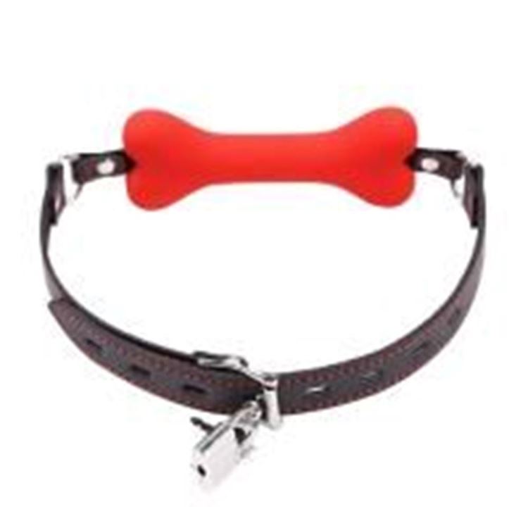 BDR-Y4019  Silikon Köpek Kemiği Ağız Tıkacı-Krm.
