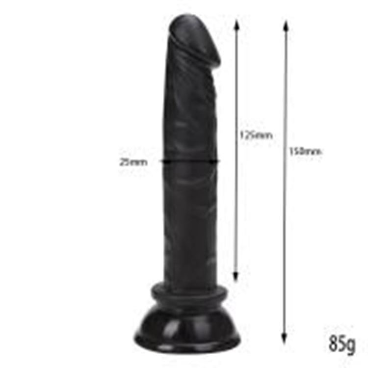BDR-L0251 Testissiz Realistik Zenci Anal Penis 15 CM