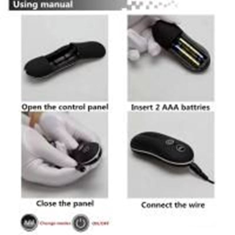 BDR-Y4856 PROBE Kumanda Kontrollü Güçlü Titreşimli Anal Plug Vibratör - Siyah