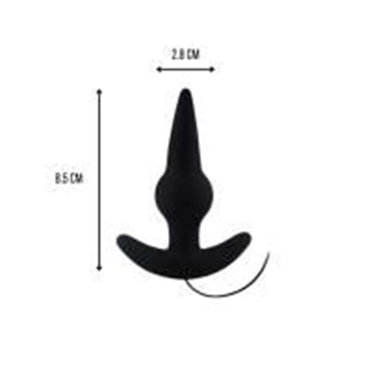 BDR-Y4856 PROBE Kumanda Kontrollü Güçlü Titreşimli Anal Plug Vibratör - Siyah