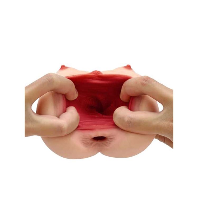 BDR-C-LJ8114 Realistic Pussy Göğüslü Suni Vajina Anal Mastürbatör