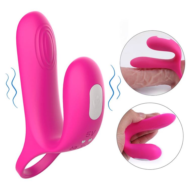 BDR-S479  Şarjlı Güçlü Titreşimli Su Geçirmez G Nokta ve Klitoris Uyarıcı Vibratör Penis Yüzüğü