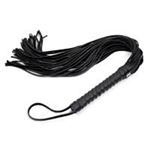 BDR-Krb-01 Siyah Deri Kırbaç 50 Cm.