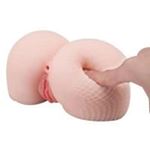 BDR-K0054 File Çoraplı Büyük Boy Realistik Anal Vajinal Girişli Et Dokusunda Kalça Mastürbatör