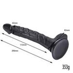 BDR-L0263 Et Dokusunda Damarlı Realistik Zenci Penis 20 CM