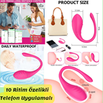 BDR-00 Telefon Uygulamalı 10 Ritimli Çoklu Ülkeden Kontrol Edilebilir Vibratör.
