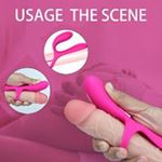 BDR-S479  Şarjlı Güçlü Titreşimli Su Geçirmez G Nokta ve Klitoris Uyarıcı Vibratör Penis Yüzüğü