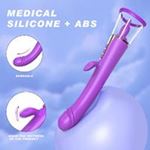 BDR-S470 Klitoris ve G-Spot Uyarıcı Emiş Güçlü Dil Simülasyon 4 in 1 Rabbit Vibratör