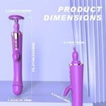 BDR-S470 Klitoris ve G-Spot Uyarıcı Emiş Güçlü Dil Simülasyon 4 in 1 Rabbit Vibratör
